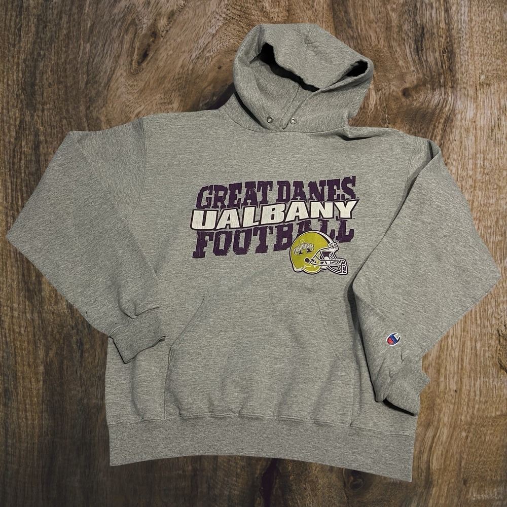 Champion U Albany Great‎ Danes Football Hoodie Small